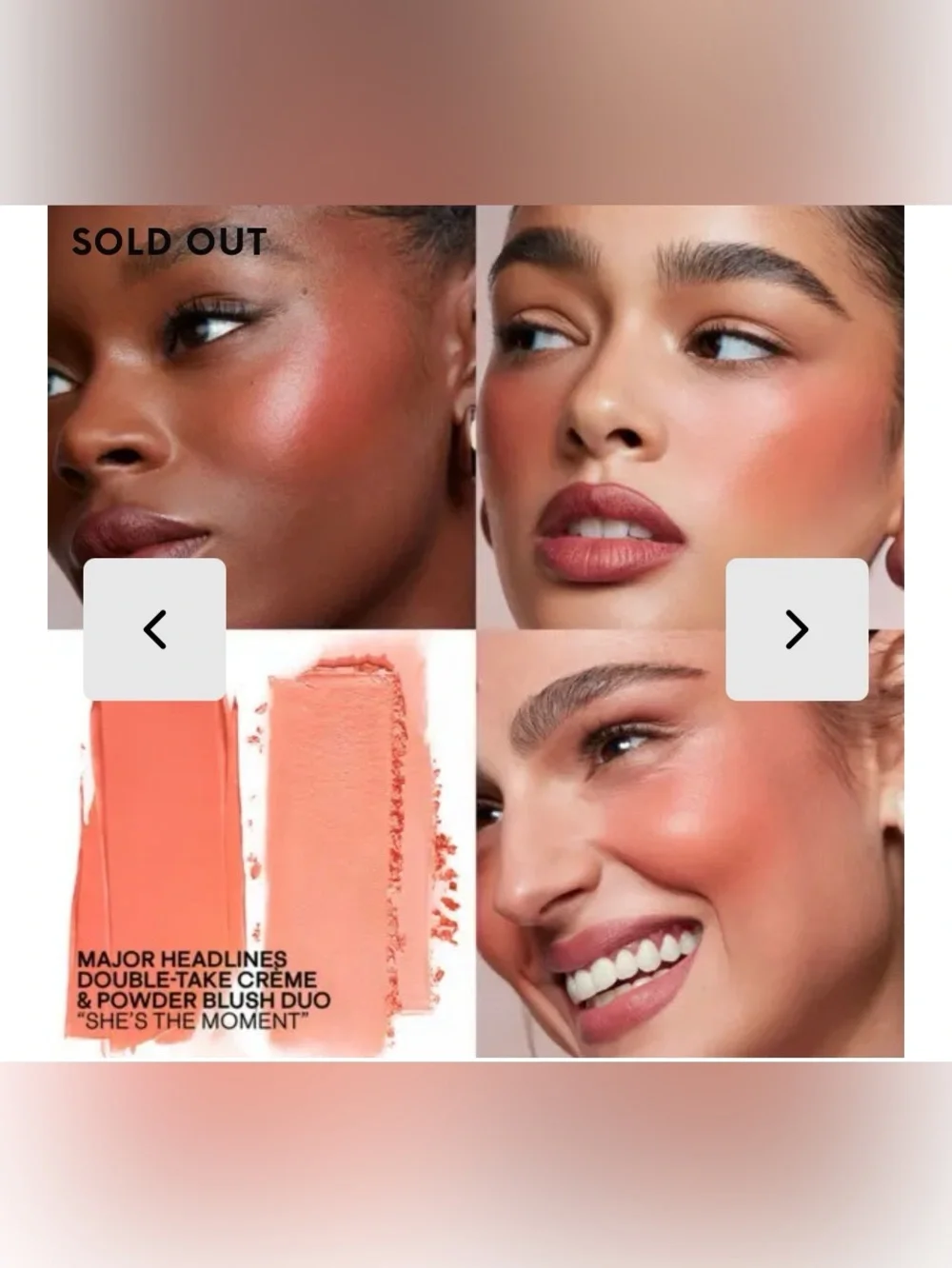 PATRICK TA Crème & Powder Blush Duo~ shade She's the moment